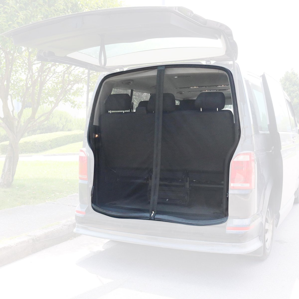 Mercedes Sprinter Mosquito Net - Omac - w/Magnet Barn Door Polyester - Black - '19-'21 Mercedes Sprinter Mosquito Net - Omac - w/Magnet Barn Door Polyester - Black - '19-'21